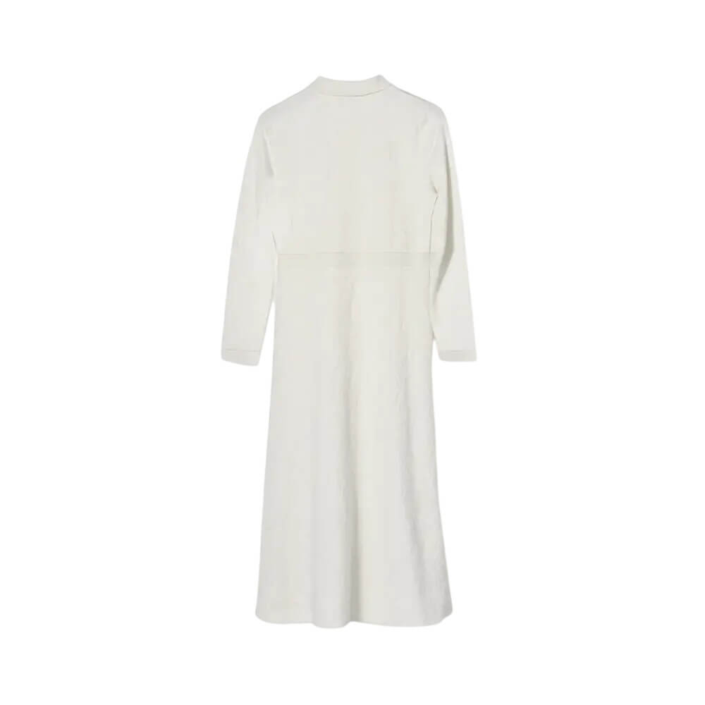 Mint Velvet Cream Jacquard Print Midi Dress